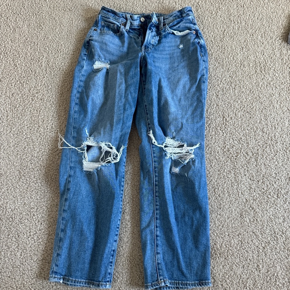 Old Navy Blue Straight Leg Jeans